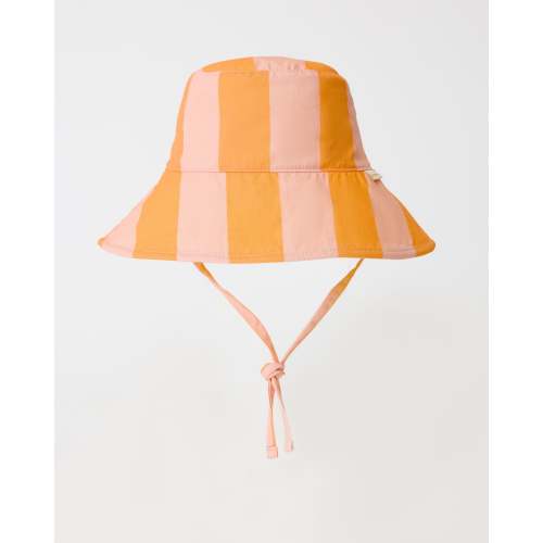 Big Floppy Reversible Sun Hat | Pink Wide Stripe - Kindred Bravely