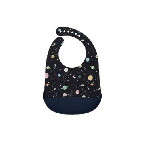 Loulou Lollipop Silicone Bib Printed - Planets