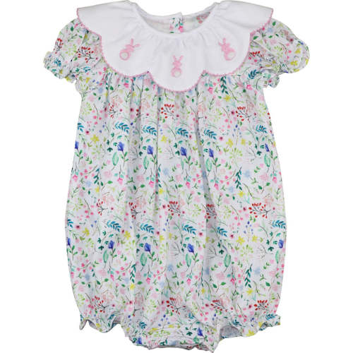 Floral Crocheted Pink Bunnies Bubble – Cecil & Lou