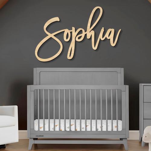 Personalized Wooden Name Sign for Nursery Custom Wall Decor for Kids Room Unique Gift for Baby Shower or Birthday Wooden name plaque