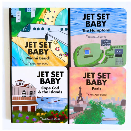 Jet Set Baby Book Gift Set: Miami, Hamptons, Cape Cod, Paris – Basically Soho