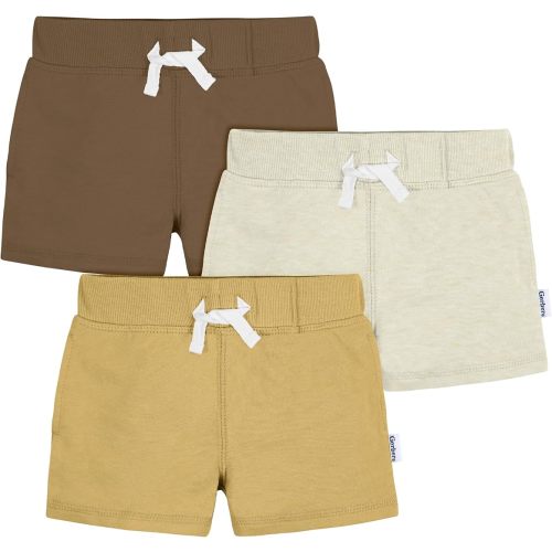 Gerber Baby Boys' Toddler 3-Pack Pull-On Knit Shorts