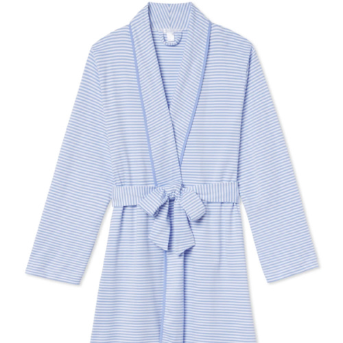LAKE | Women | Pima Cotton Pajamas | Hydrangea Pima Short Robe