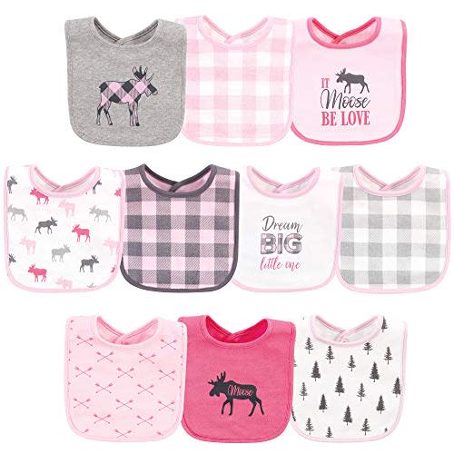 Hudson Baby Unisex BabyCotton Bibs