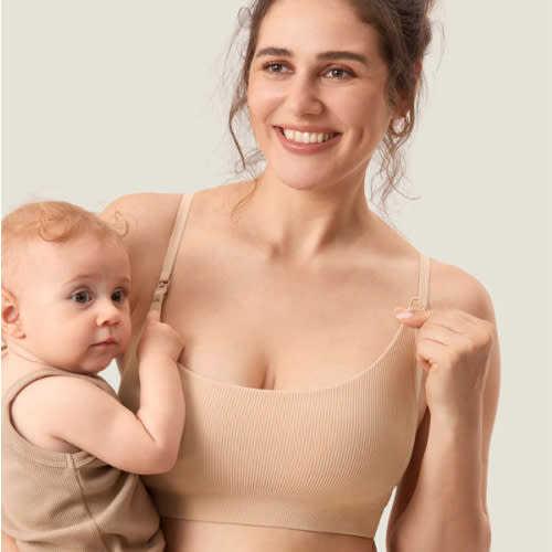 Ribbed Scoop Nursing Bralette