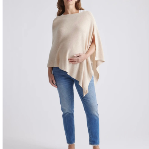 Lightweight Cotton Cashmere Nursing Shawl