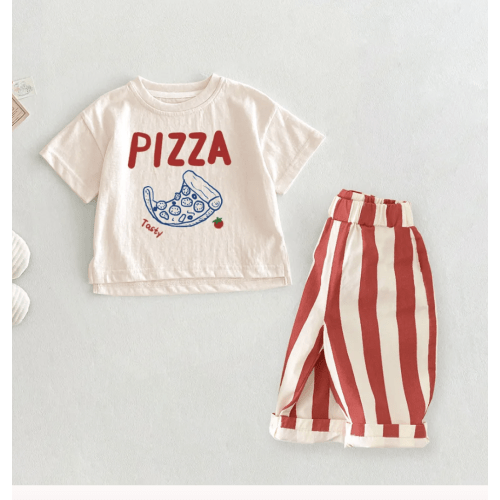 PIZZA TASTY Baby 2-Piece Casual Pants Set
