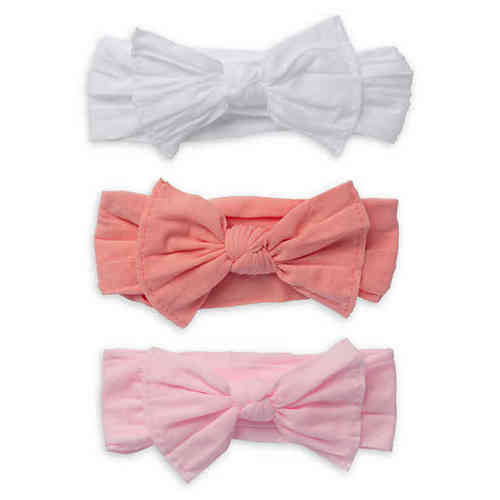So 'dorable 3-Pack Bow Headbands in White/Red/Pink