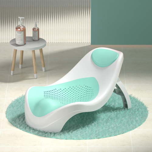 Baby Bath Support Newborn Bathtub, 19.6in Foldable Baby Tubs for Newborns Baby Bathtub, Sink Baby Bath Tub, Soft Mesh Bath Mat, Foldable & Hook Design for Safe Infant Bathing (0-6 Months, Mint Green)