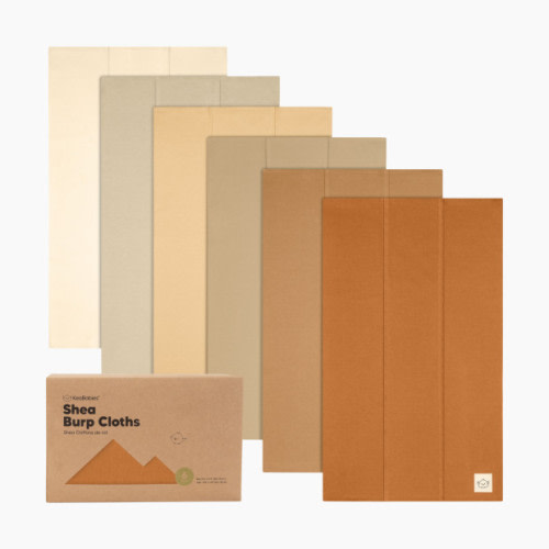 KeaBabies Shea Burp Cloths (6 Pack) - Terracotta
