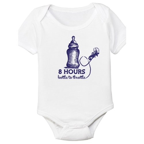 8 Hours Bottle to Throttle, Aviation Themed Baby Onesie