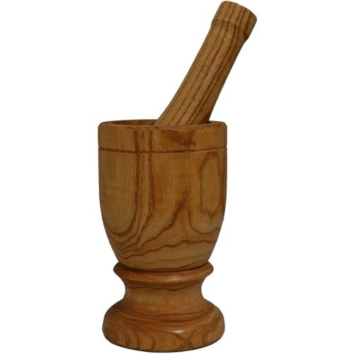 IMUSA USA Small Wood Mortar & Pestle