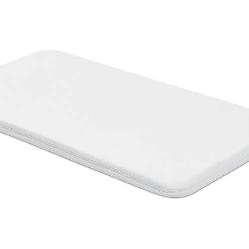 NeoBorn Baby Bassinet Mattress Pad, 47" x 23.6" Dual Sided Comfort Gel Memory Foam Mattress with Removable Soft Tencel Cover Fit for ADOVEL/BabyBond/ANGELBLISS/ELEMARA Bassinet Bedside Crib