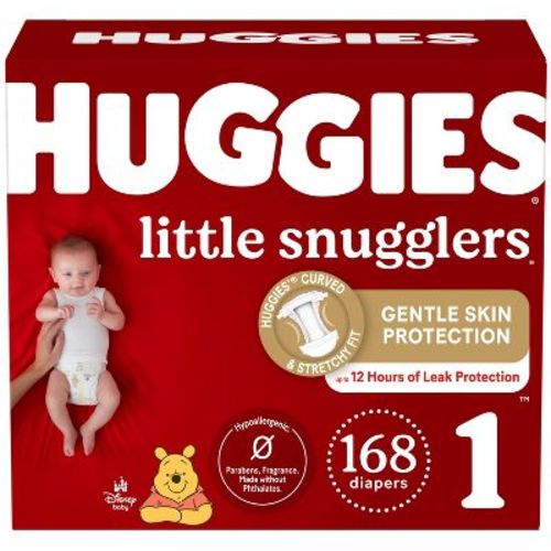 Huggies Little Snugglers Baby Diapers – (Select Size and Count), Size: 1