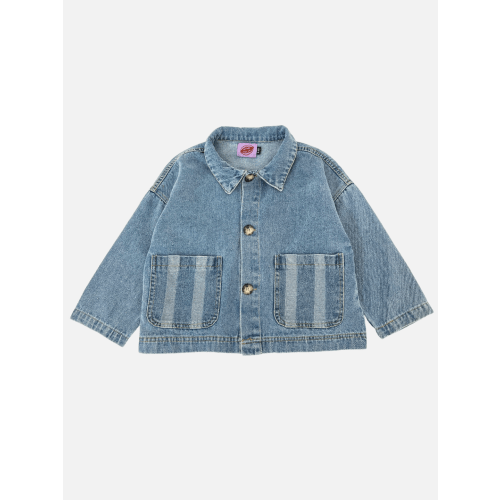 STRIPE POCKET CHORE COAT