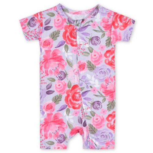 Gerber Buttery-soft Snug Fit Short Sleeve Romper - Ocean Teal - 3-6 Months