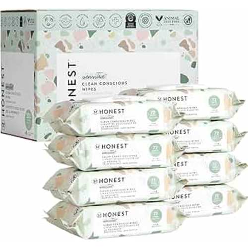 Amazon.com: The Honest Company Clean Conscious Multi-Use Wipes | Hypoallergenic + Unscented for Sensitive Skin | Over 99% Water, Compostable, Plant Based, Baby Wipes | Geo Mood, 288 Count