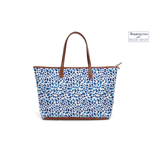 St. Anne Personalized Diaper Bag - Leather Patch