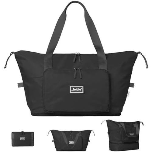 Foldable Travel Bag for Women - 40L Weekender Bag with Multiple Pockets - Carry On Expendable Travel Bag