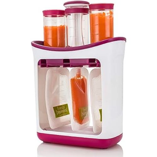 OhhGo Squeeze Station Homemade Infant Baby Fresh Fruit Juice Food Maker with Storage Bags 8.26"x8.66"x3.54"