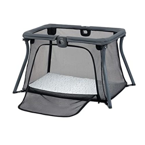 Chicco Alfa Lite® Lightweight Travel Playard, Portable Playpen for Babies and Toddlers, Snap-Open/Compact Fold Design,13 lbs., Baby Travel Essential | Midnight/Navy - Alfa Lite Playard