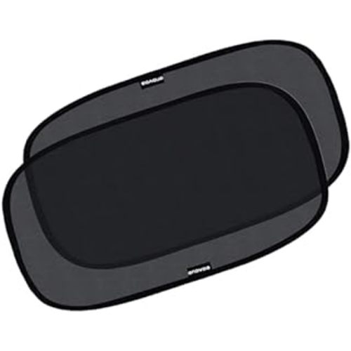 Enovoe Car Window Shades for Baby (2 Pack) - 21"x14" Sun Shade Blocker, Cling - Glare Shield and UV Rays Protection for Your Child - Side Window Screens for SUV- Mesh Window Shades for car Baby