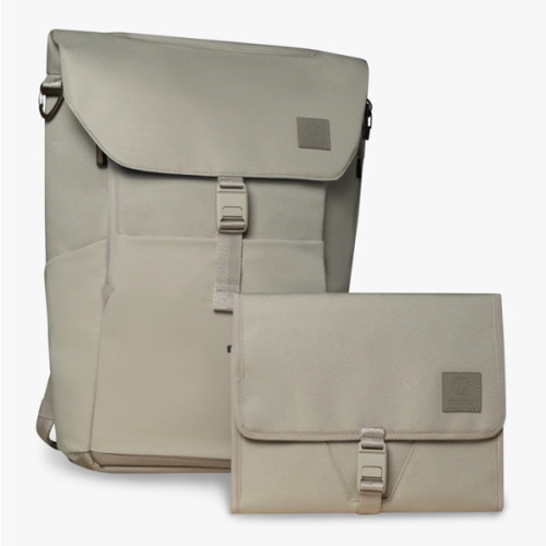 Everyday Diaper Backpack & Changing Wallet Bundle / Daybreak Taupe