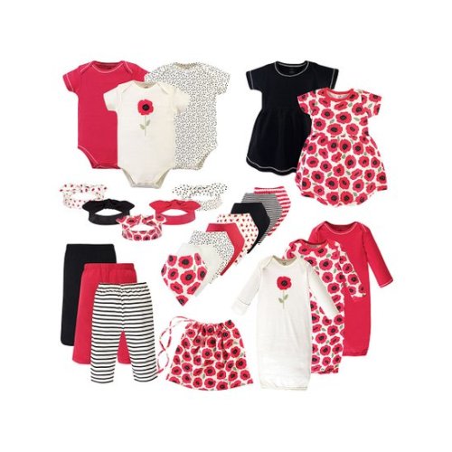 Touched by Nature Poppy 25-Piece Organic Cotton Layette Set - Newborn | Zulily