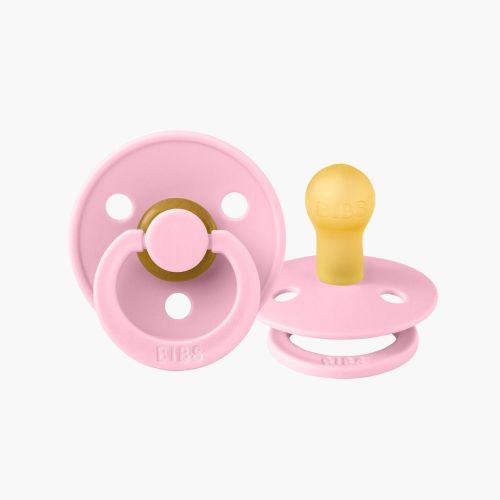 BIBS Round Pacifer Baby Pink Stage 1