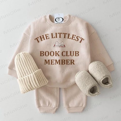 THE LITTLEST BOOK CLUB MEMBER Baby Beige 2-piece Set