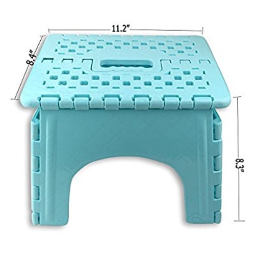 Nicesh Super Quality Folding Step Stool, Great for Children (blue) - Blue