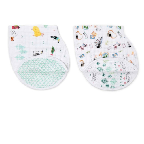 Around The World 2pk Burpy Bibs | aden + anais
