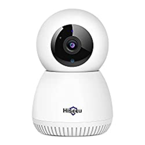 【2K, Smart Motion Tracking】 Hiseeu 2K Wireless Security Camera for Home, WiFi Pet Camera for Baby, Nanny, Dog and Cat, 360-degree, 2 Way Audio, Night Vision, Supported TF Card Cloud Record