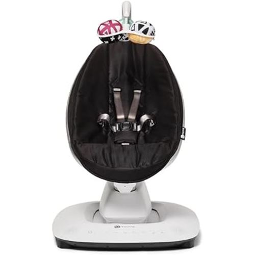 4moms MamaRoo Multi-Motion Baby Swing, Bluetooth Enabled with 5 Unique Motions, Black