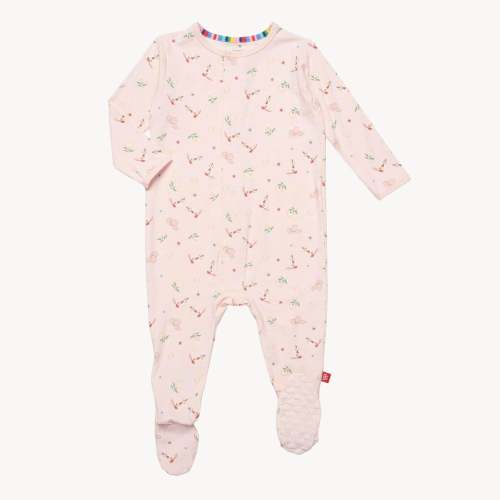 rodeo drive pink RightFit™ magnetic parent favorite footie – Magnetic Me