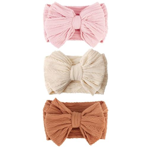 Baby Bows Headbands Nylon Baby Girl Headbands Soft Handmade Hairbands Toddler Hair Accessories for Girls Baby Newborn Infant Kids