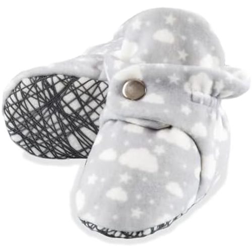 Unisex Cozy Fleece Baby Booties Cotton | Soft Sole and Non Slip