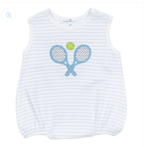 Courtside Cuties Applique Bubble – Blueberry Children's Boutique