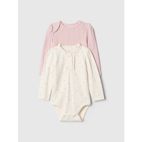 Baby First Favorites Bodysuit (2-Pack) in primitive pink, size: 0-3 M