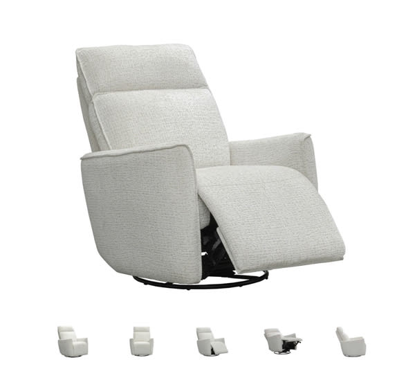 Riley Power Recliner & Swivel Glider Chair w/ Power Headrest