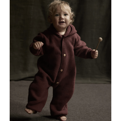 Pipit Baby Suit - Merino Wool Fleece - Fig