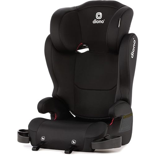 Diono Cambria 2 XL, Dual Latch Connectors, 2-in-1 Belt Positioning Booster Seat, High-Back to Backless Booster, Space and Room to Grow, 7 Headrest Positions, 8 Years 1 Booster Seat, Black