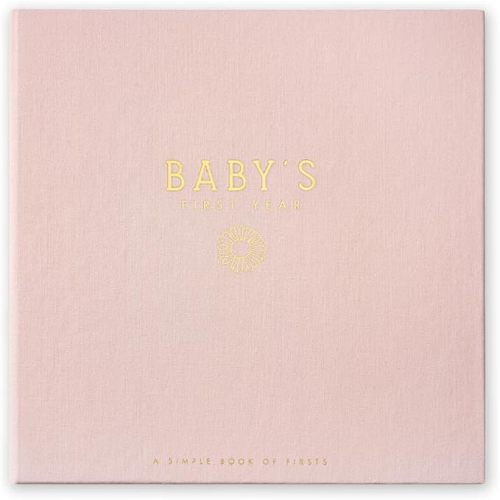 Lucy Darling Baby Memory Book – Wildflower Meadow | Floral Baby Girl First Year Journal & Photo Album | Luxury Keepsake Book for Milestones & Memories | Elegant Gift