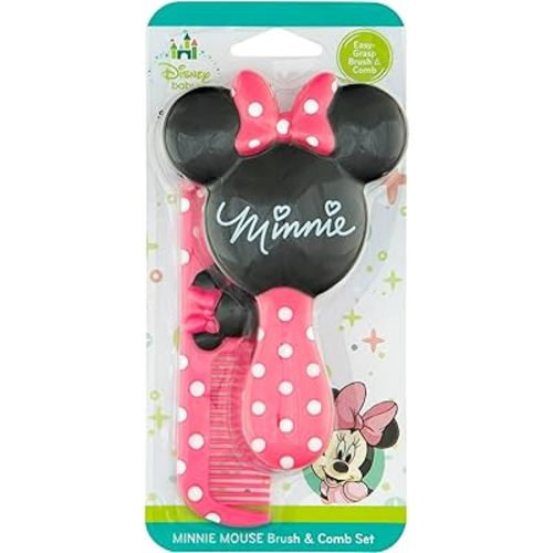 Disney Baby Minnie Hair Brush and Wide Tooth Comb Set