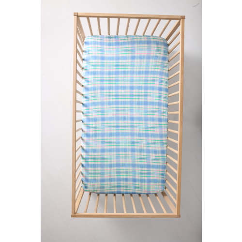 Springtime Plaid Fitted Crib Sheet | Little Sleepies