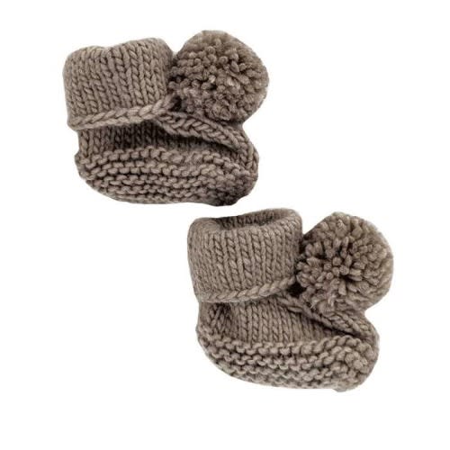 Garter Stitch Baby Booties
