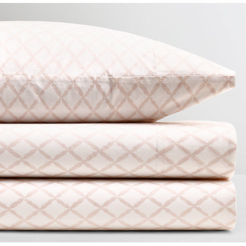 Diamond Trellis Organic Cotton Crib Sheet | RH Baby & Child