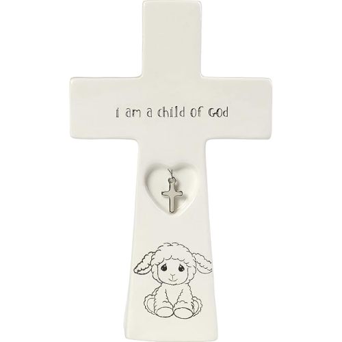 Precious Moments Child of God 7.25-Inch Baptism Charm 183433 Cross One Size Multi