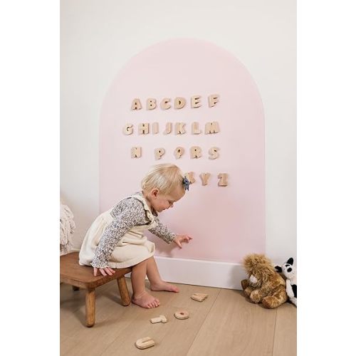 Magnetic Wall Arch Chalkboard for Kids, 32"x40" - Peel and Stick, Educational Multifunctional Board Decal, Easy to Install & Clean, Fun Learning Activities