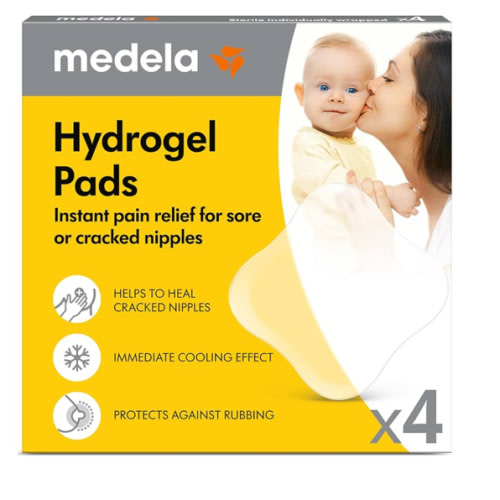 Medela Hydrogel Pads | Pain Relief for Sore or Cracked Nipples | Breastfeeding Essentials